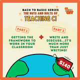 Back to Basics Series: The Nuts and Bolts of Teaching CI