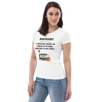 Booktrovert Women's fitted eco tee