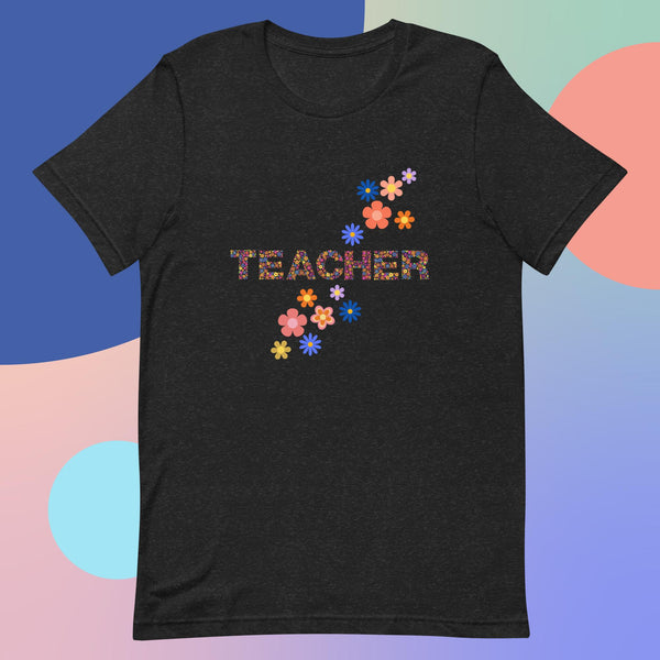 Teacher Mod Flower Unisex t-shirt